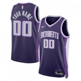 Maillot Homme Sacramento Kings Personnalisable 2025-26 Nike City Edition Violet Swingman